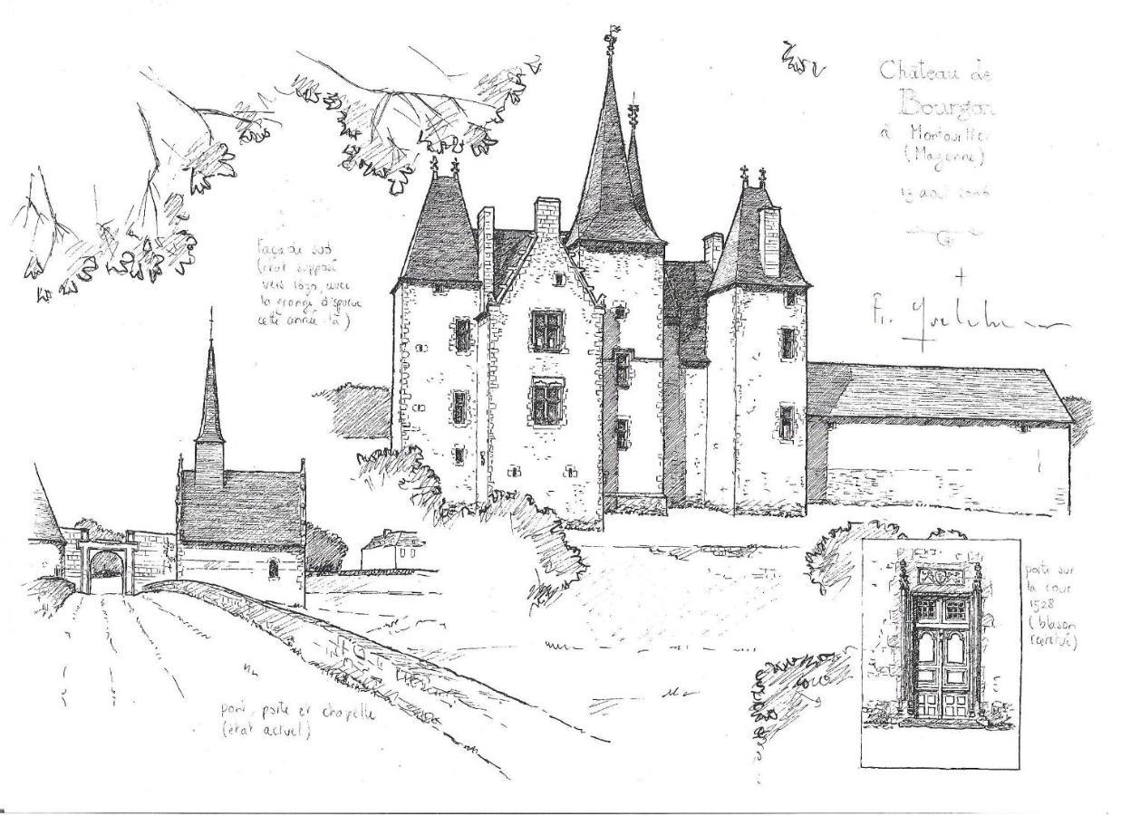 Chateau De Bourgon Montourtier Eksteriør bilde